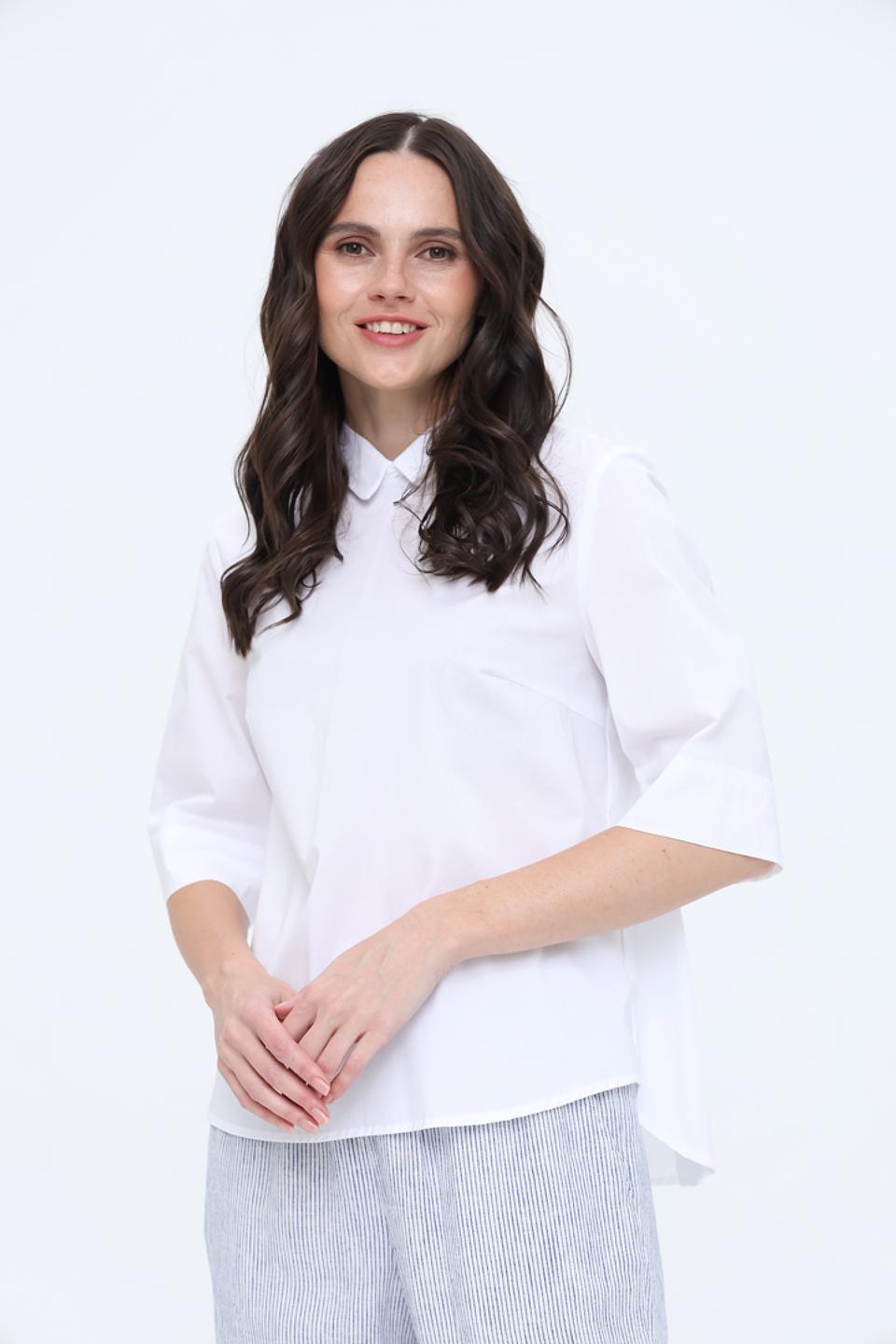 Блуза Oui с воротником-стойкой