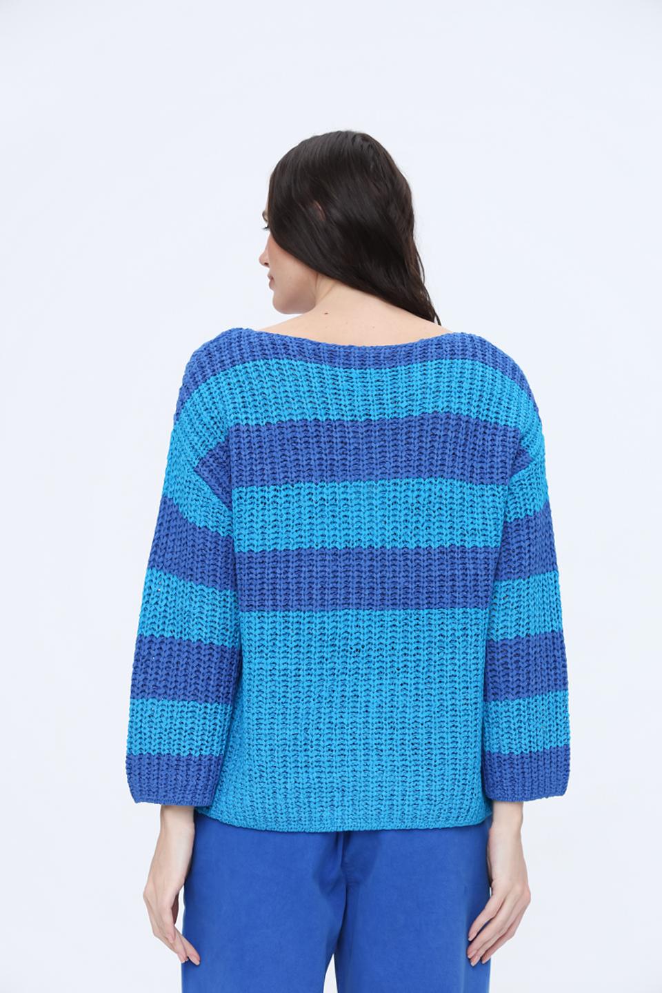 Пуловер Oui с узором сердце