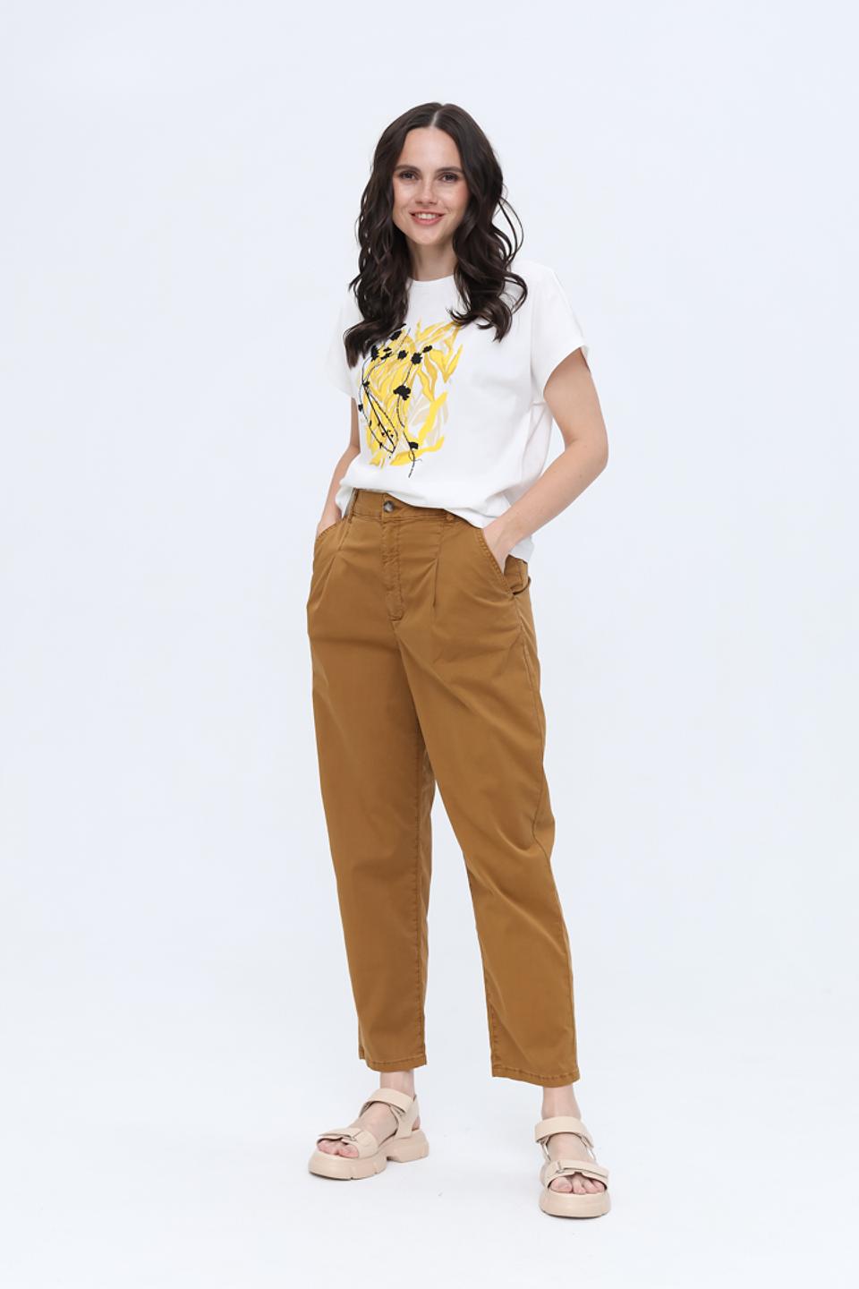 Брюки классические Oui коричневые