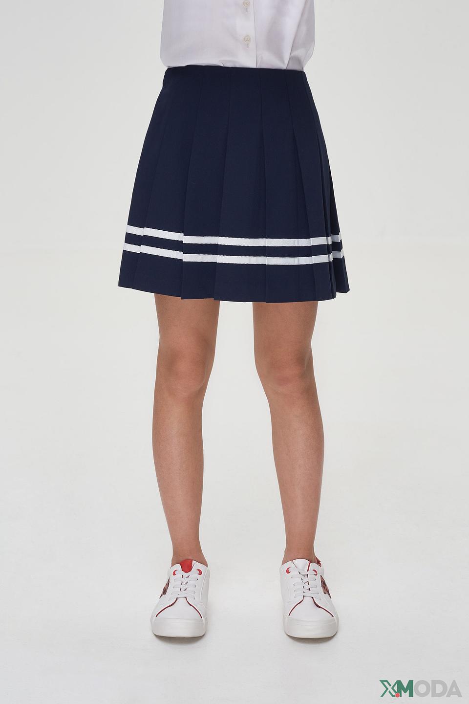 Юбка Choupette плиссированная тёмно-синяя
