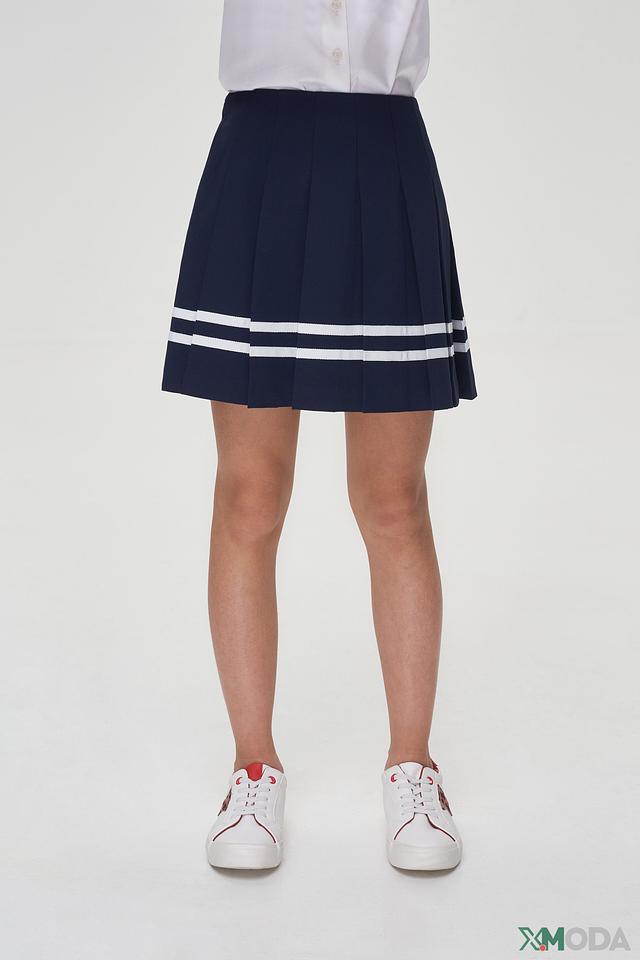 Юбка Choupette плиссированная тёмно-синяя