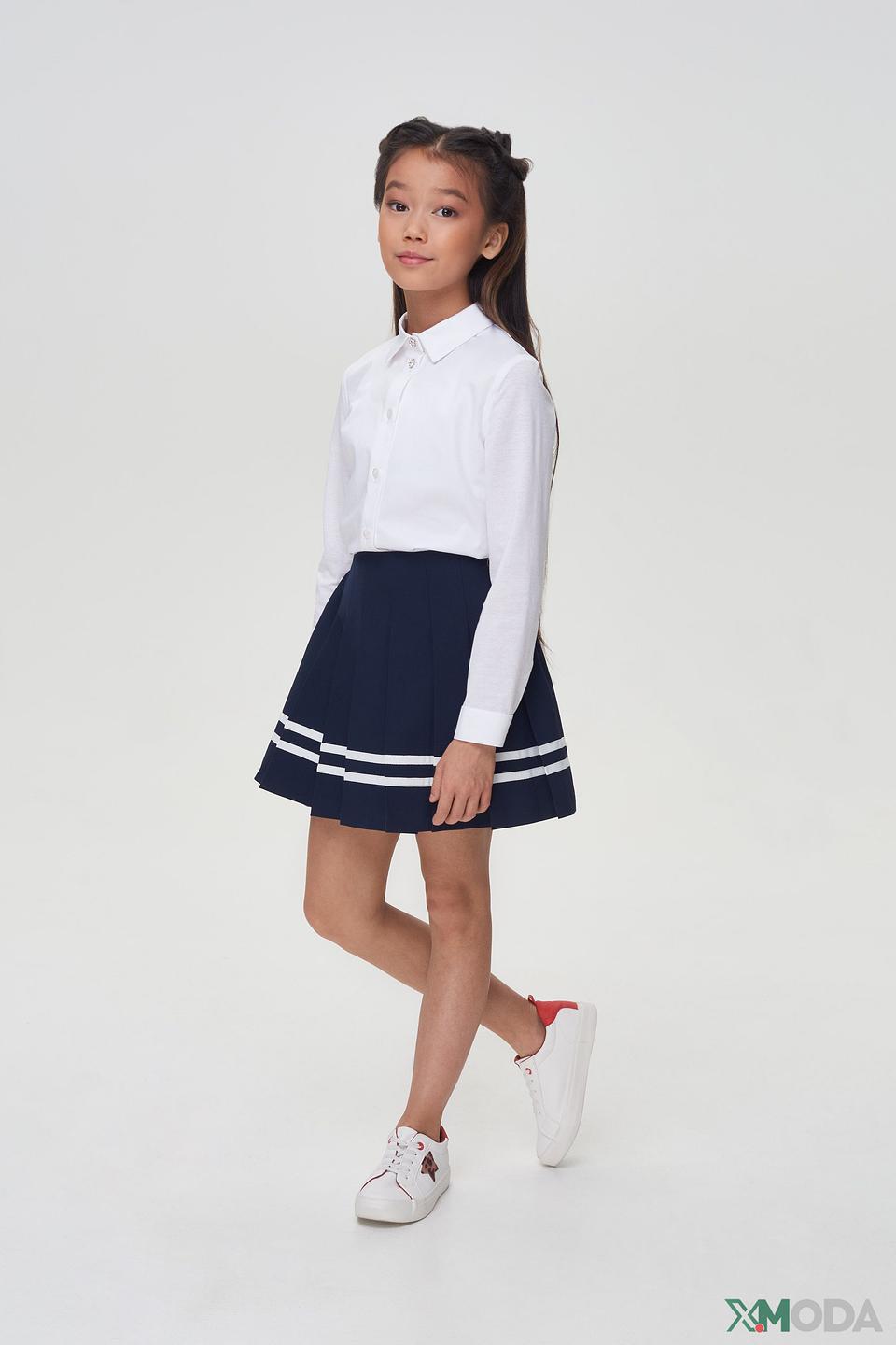 Юбка Choupette плиссированная тёмно-синяя