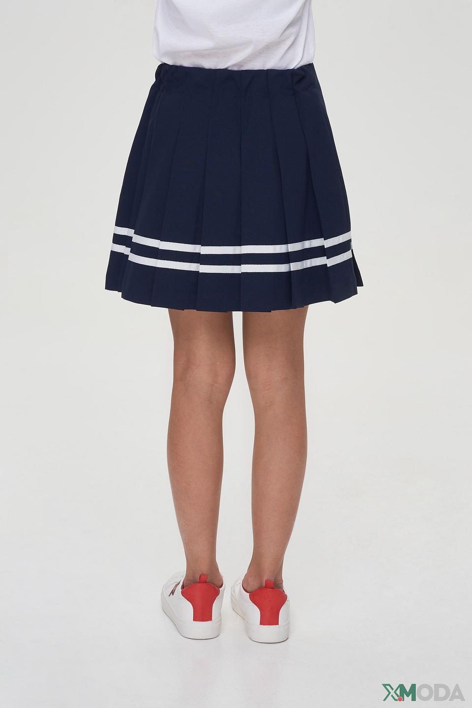 Юбка Choupette плиссированная тёмно-синяя