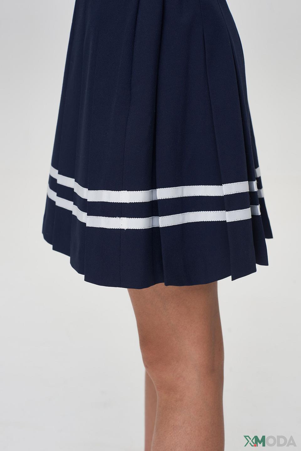 Юбка Choupette плиссированная тёмно-синяя