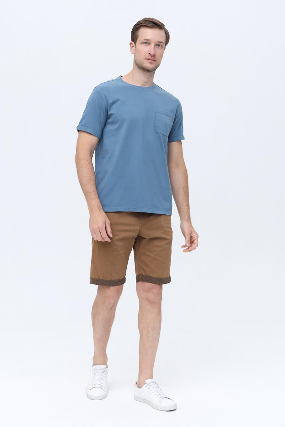 Футболка Basefield с карманом голубая