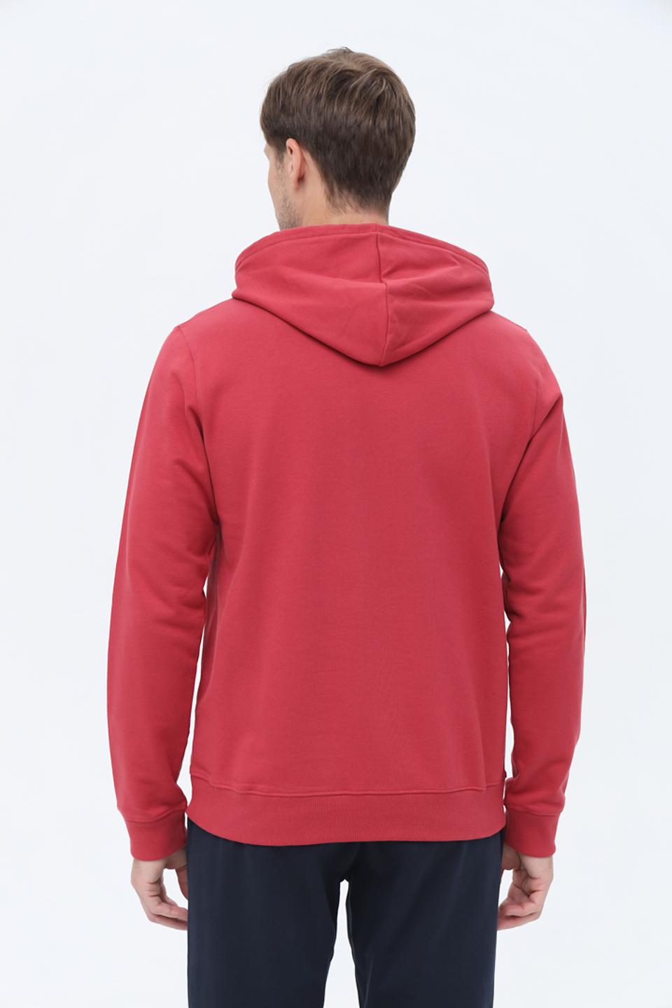 Толстовка Basefield с капюшоном малиновая