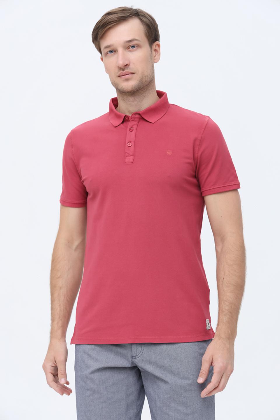 Поло Basefield малиновое