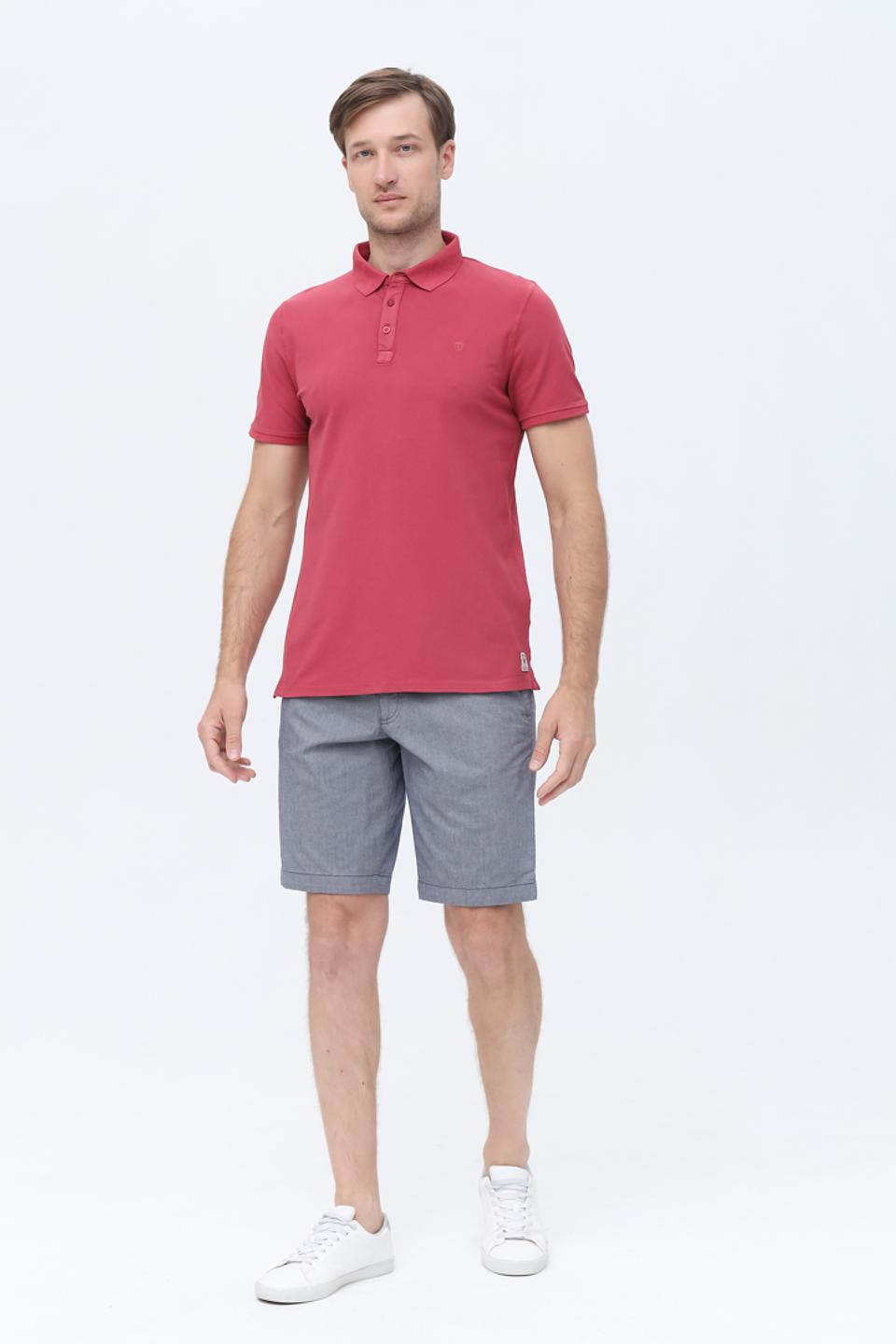 Поло Basefield малиновое