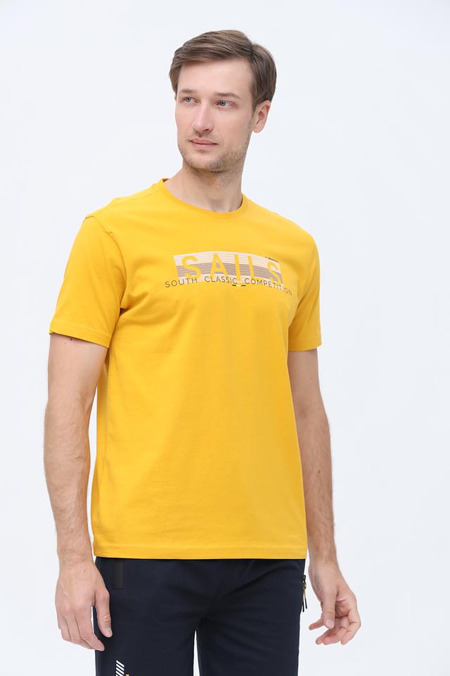 Футболка Granchio с принтом жёлтая