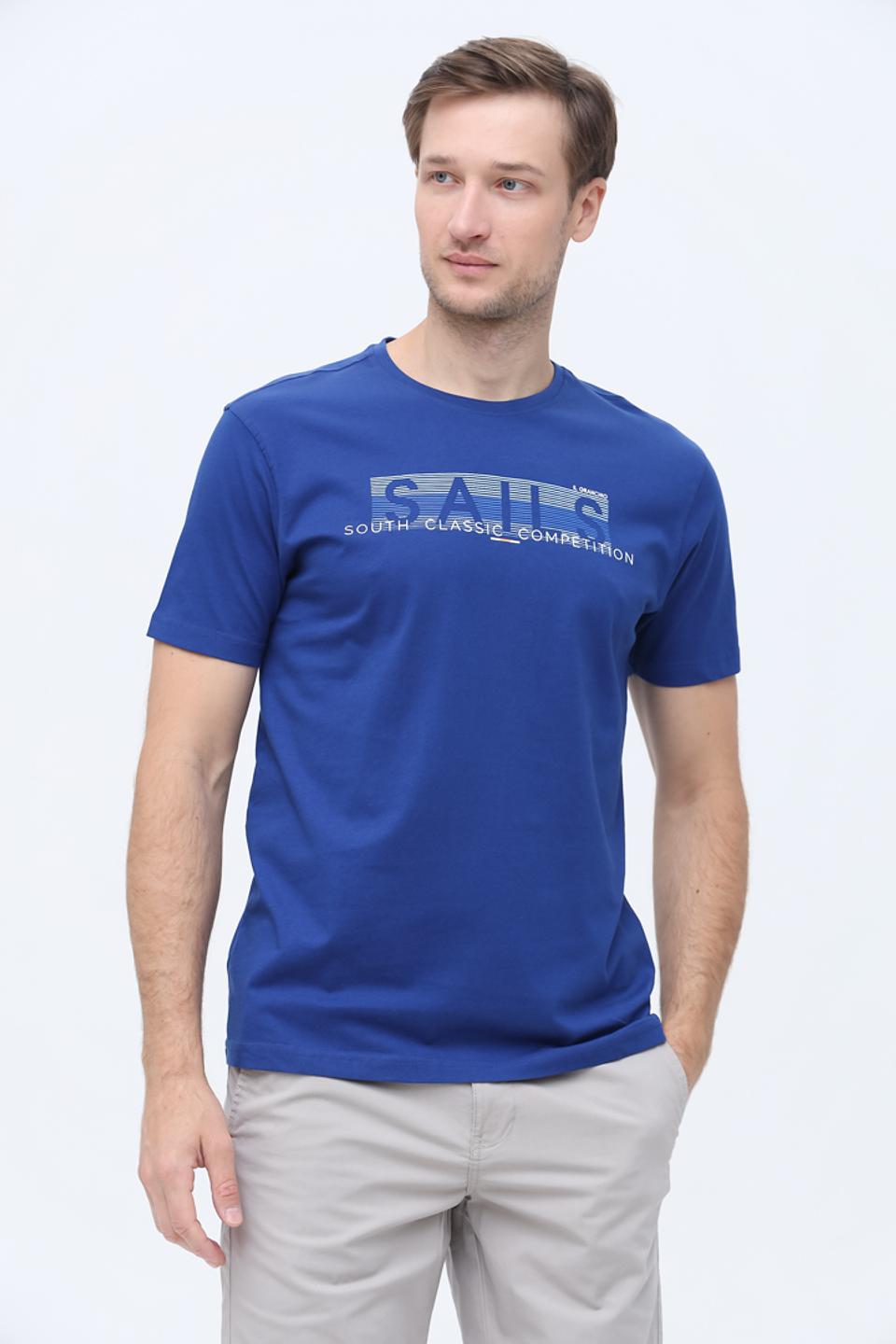 Футболка Granchio с логотипом синяя