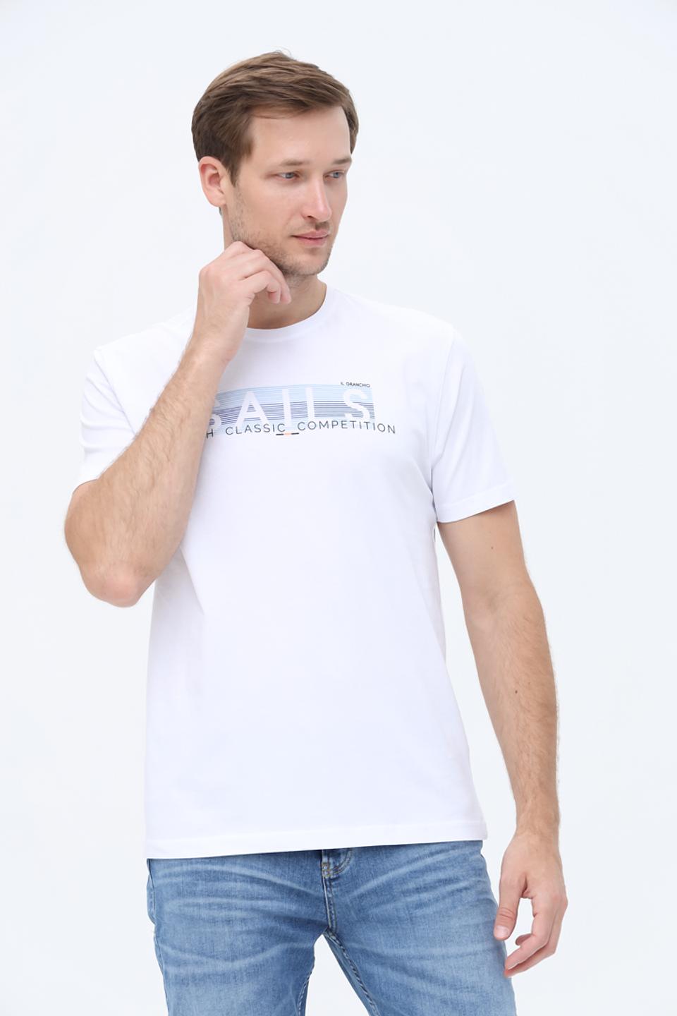 Футболка Granchio с принтом белый