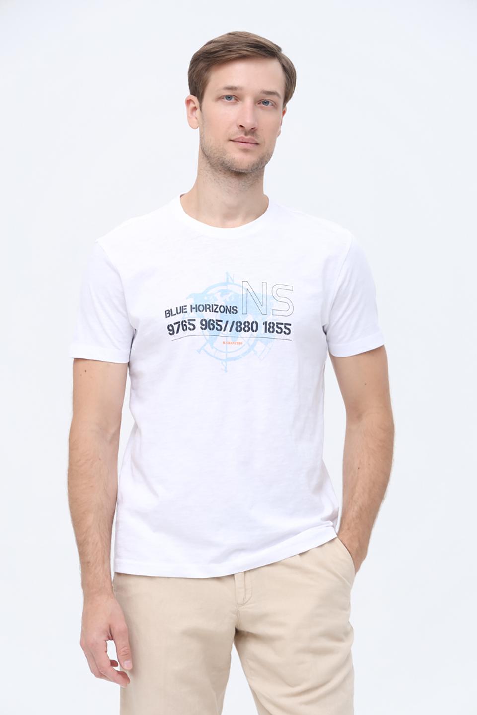 Футболка Granchio с принтом белый