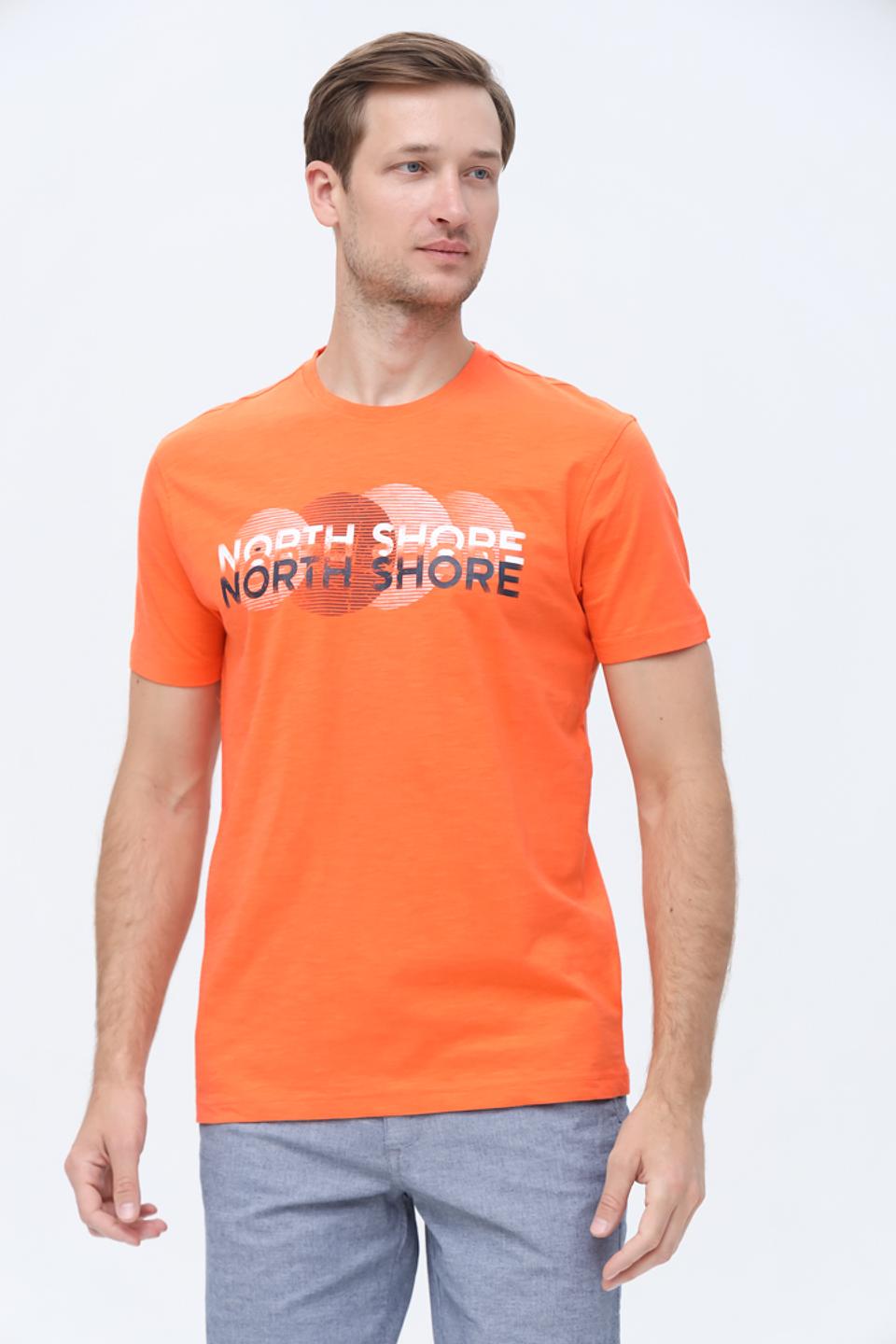 Футболка Granchio оранжевая с логотипом