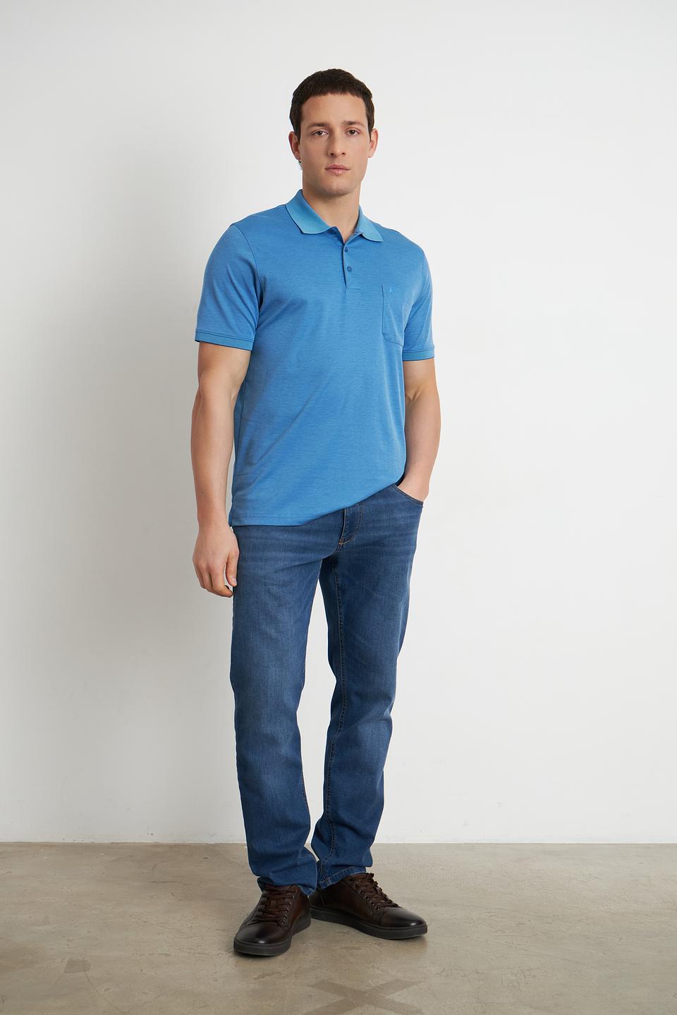 Поло Ragman голубое