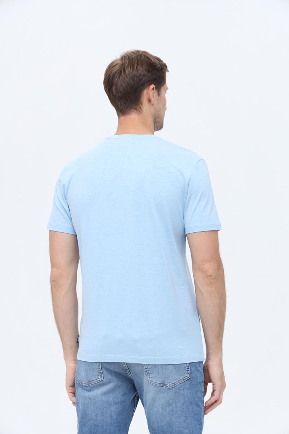 Футболка Pioneer V-neck голубая