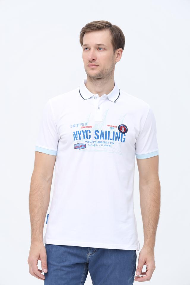 Поло Sea Barrier NYC Sailing белый