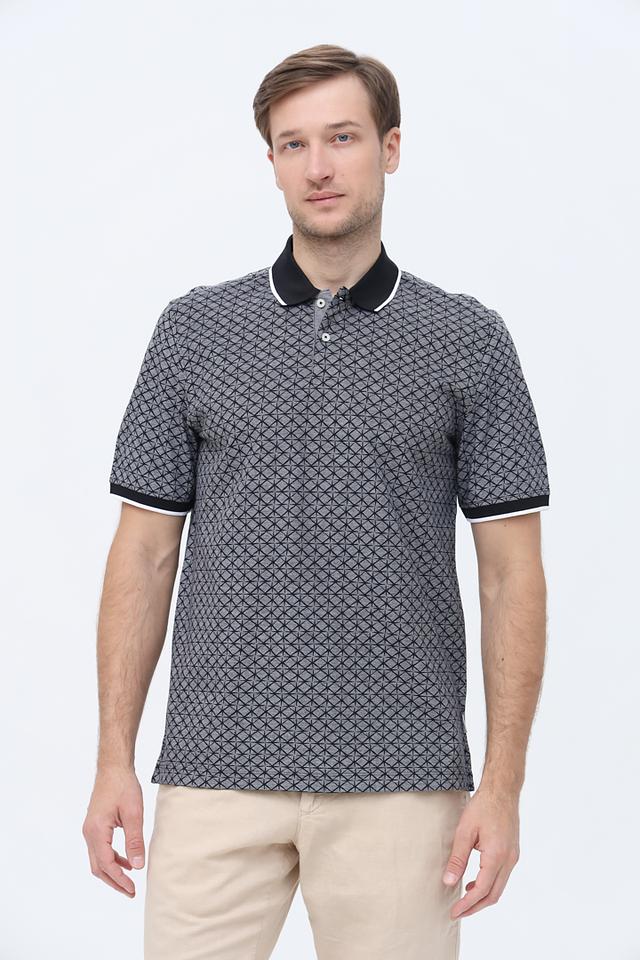 Поло Bugatti с геометрическим рисунком