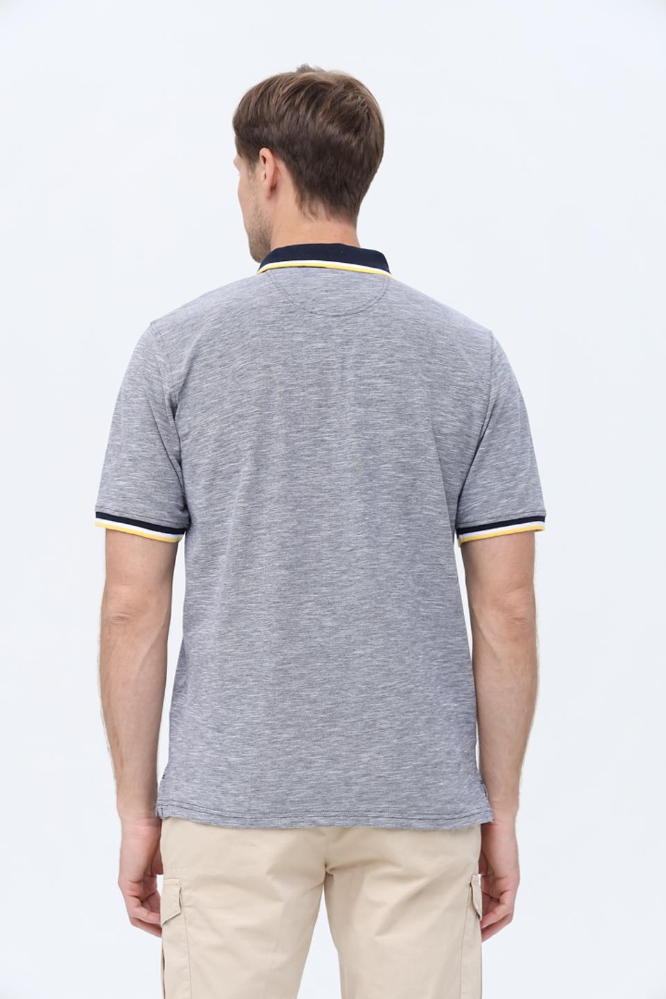 Поло Casa Moda с логотипом серый