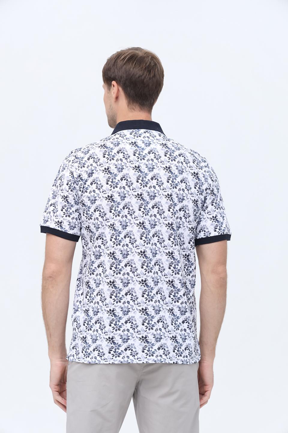 Поло Casa Moda с цветочным принтом