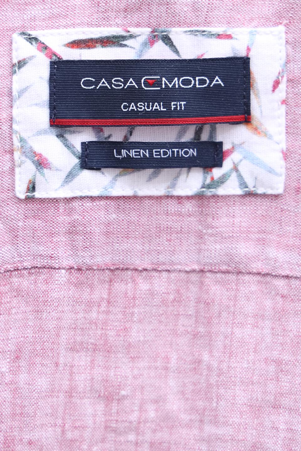 Рубашка кр Casa Moda лен розовая