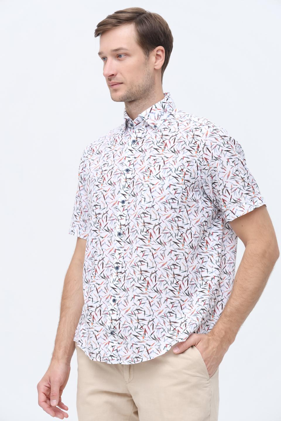 Рубашка кр Casa Moda с принтом