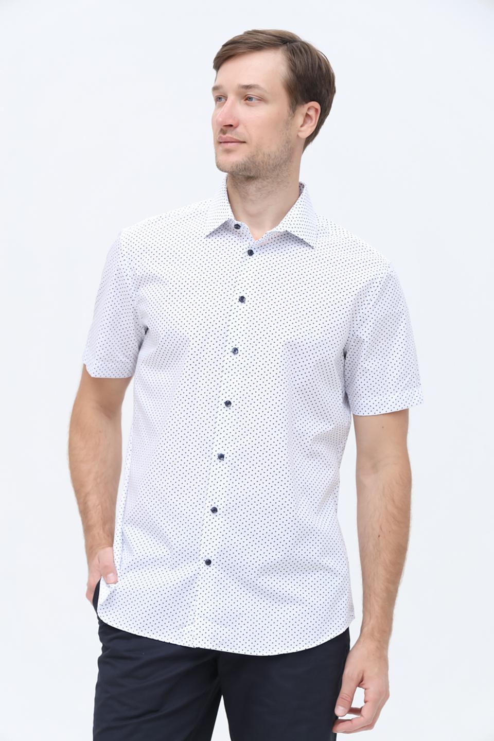 Рубашка кр Seidensticker в горошек