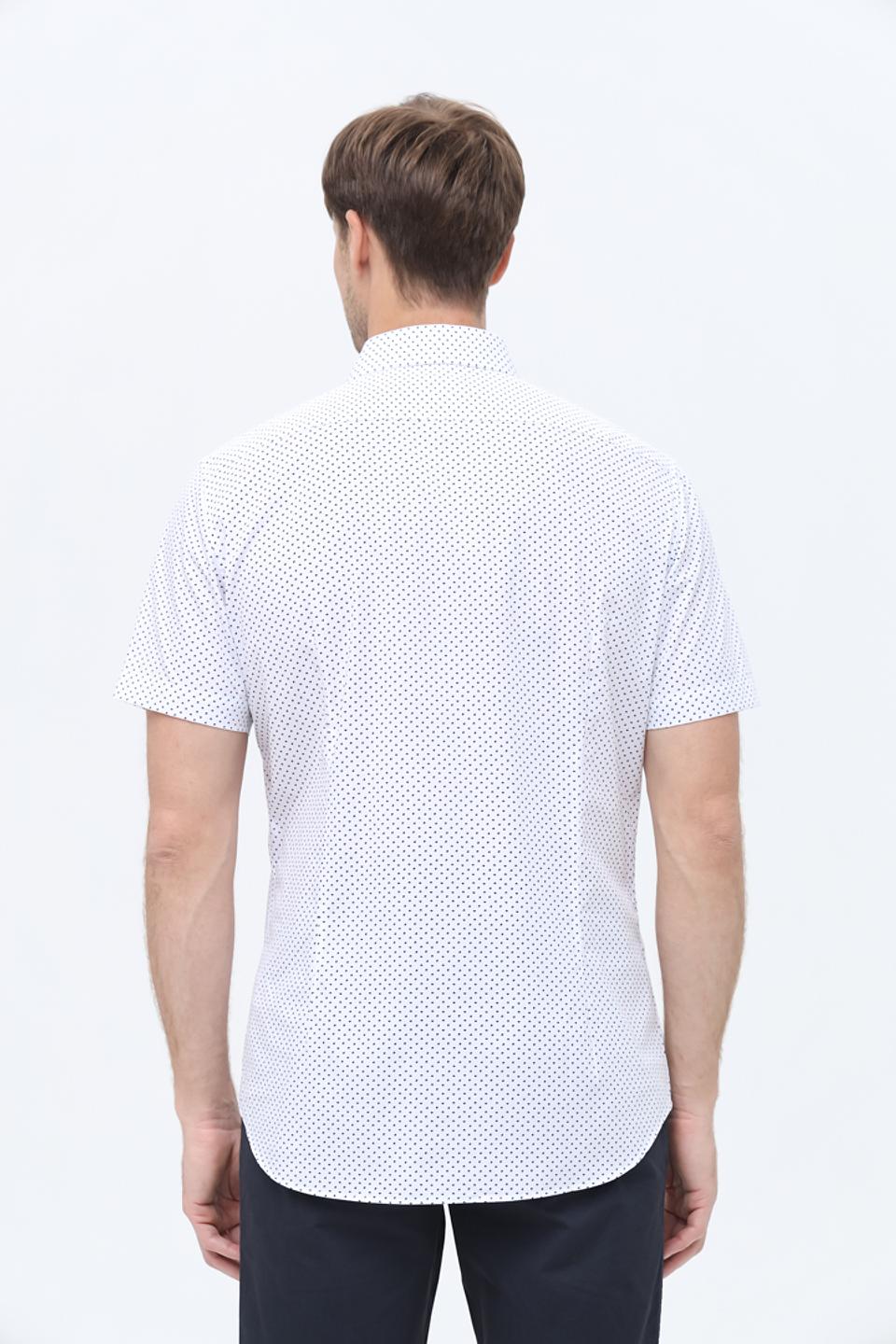 Рубашка кр Seidensticker в горошек