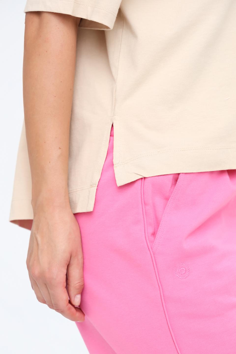 Футболка Tom Tailor бежевая оверсайз