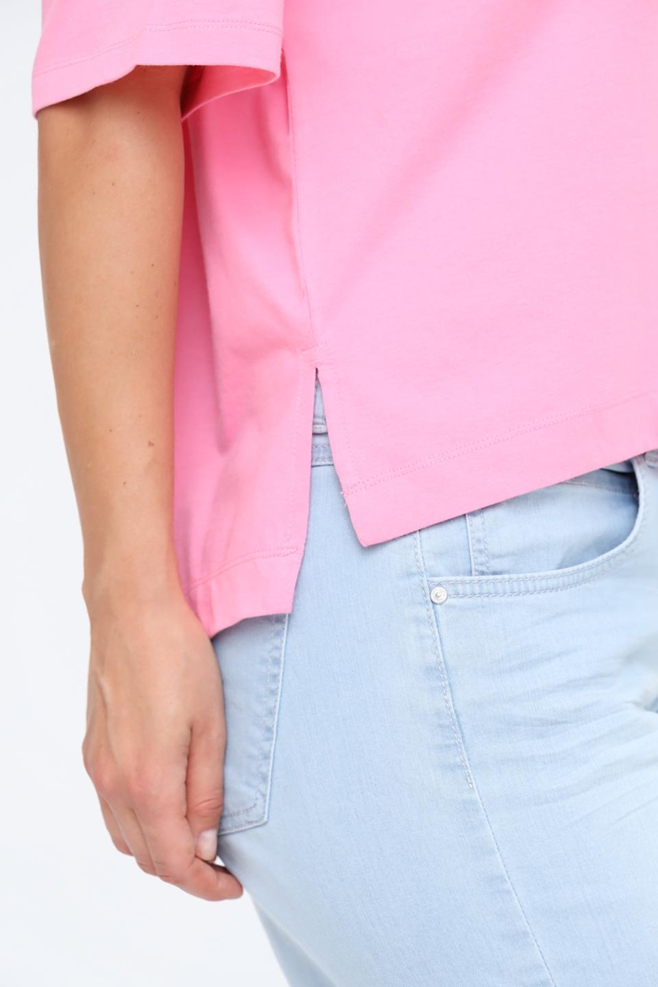 Футболка Tom Tailor розовая оверсайз
