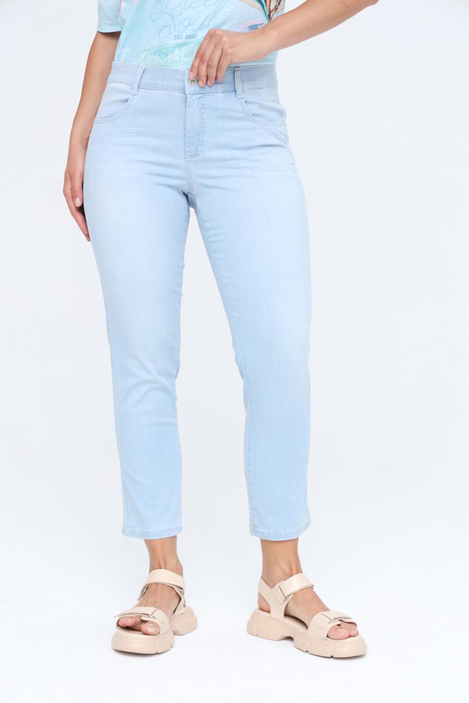 Джинсы Angels голубые CROP