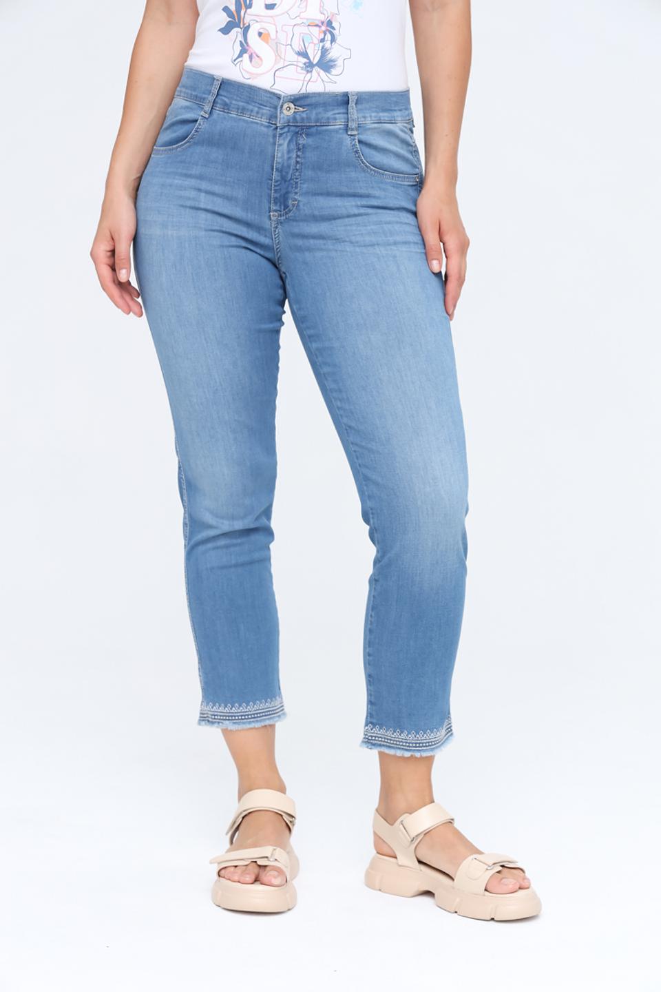 Джинсы Angels укороченные голубые