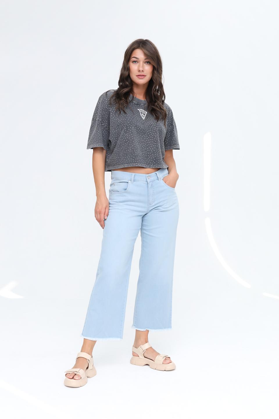 Джинсы Angels голубые кюлоты