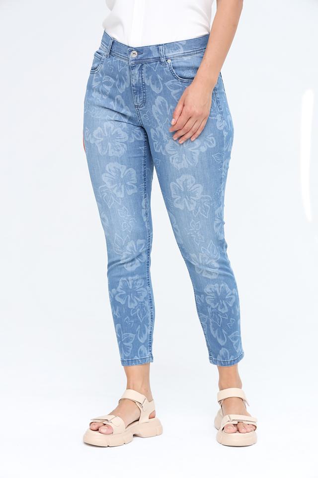 Джинсы Angels с цветочным принтом