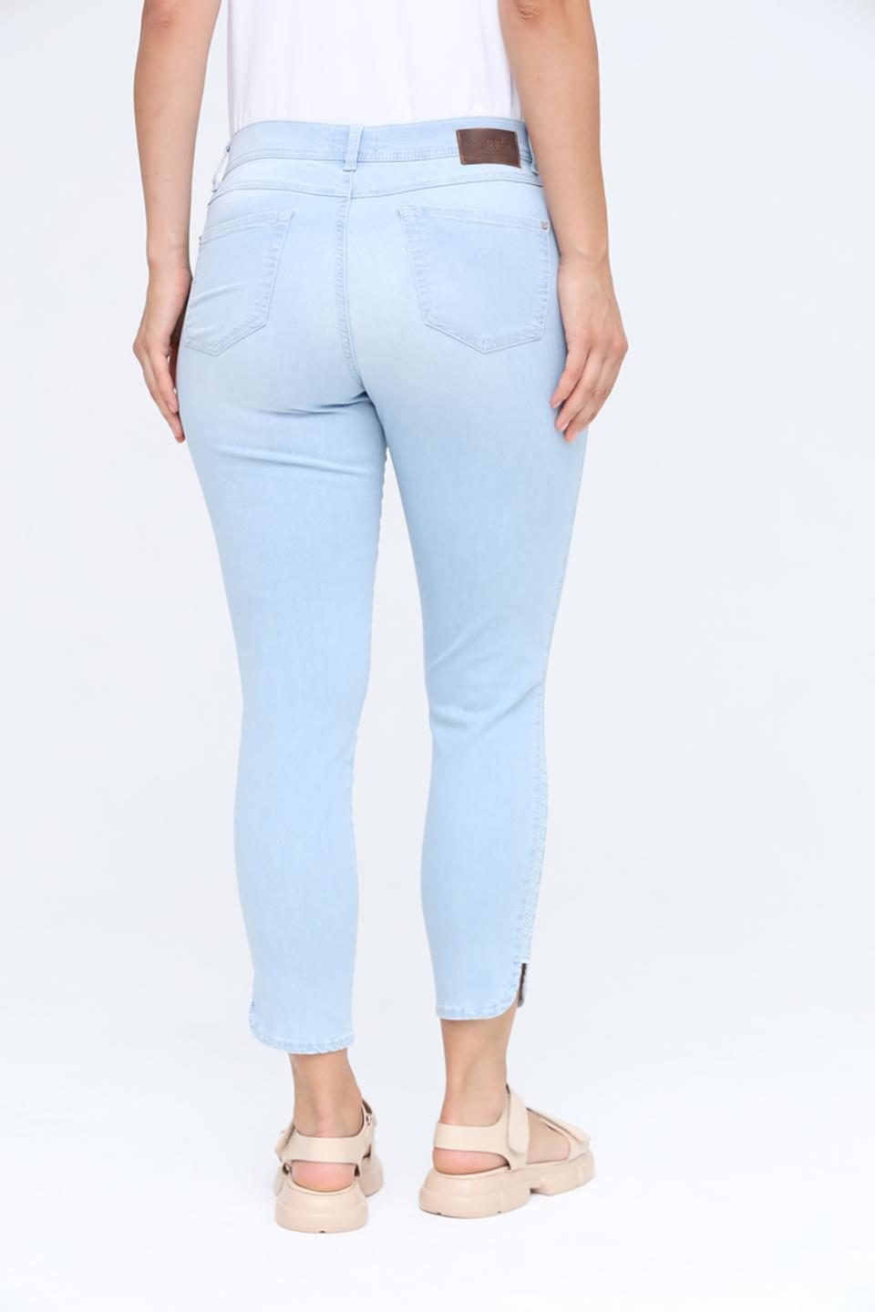 Джинсы Angels светло-голубые с перфорацией