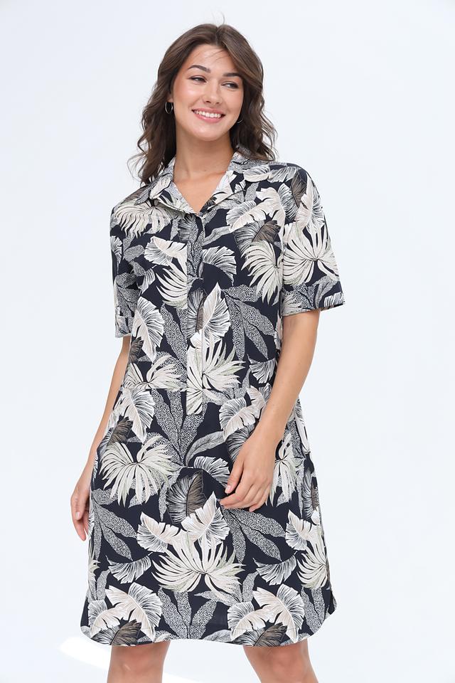 Платье Frank Walder с тропическим принтом