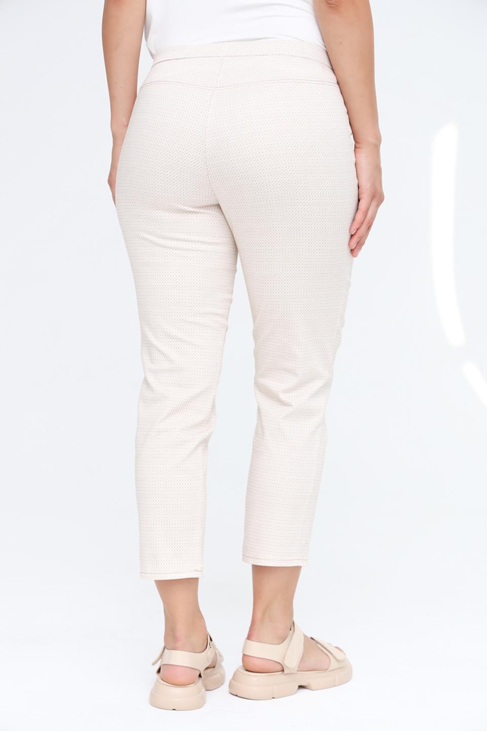 Брюки Frank Walder с узором бежевые