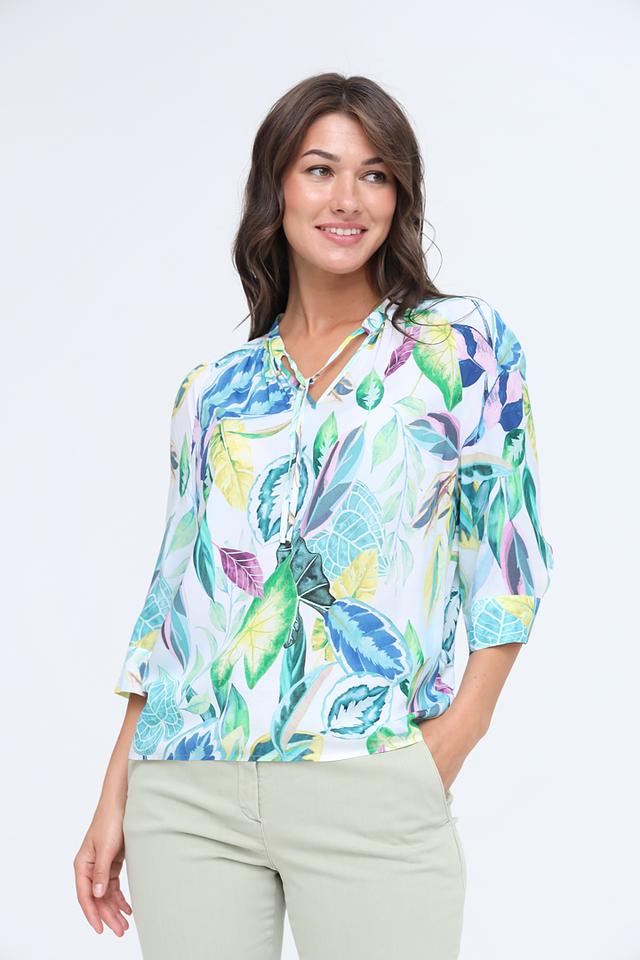 Блуза Lecomte с тропическим принтом