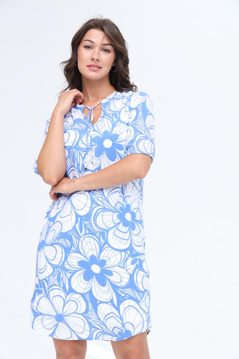 Платье Lecomte с цветочным принтом