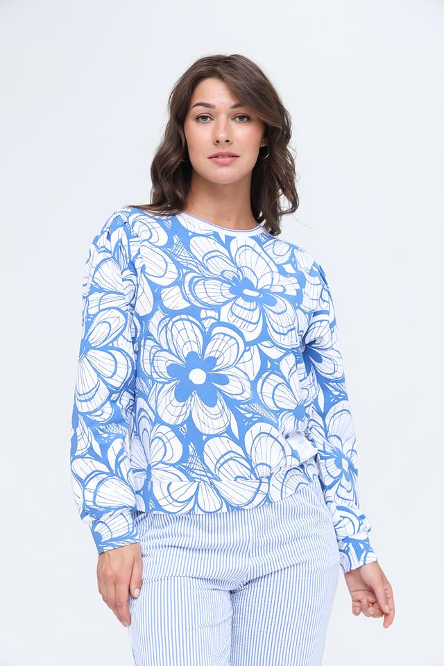 Лонгслив Lecomte с цветочным принтом