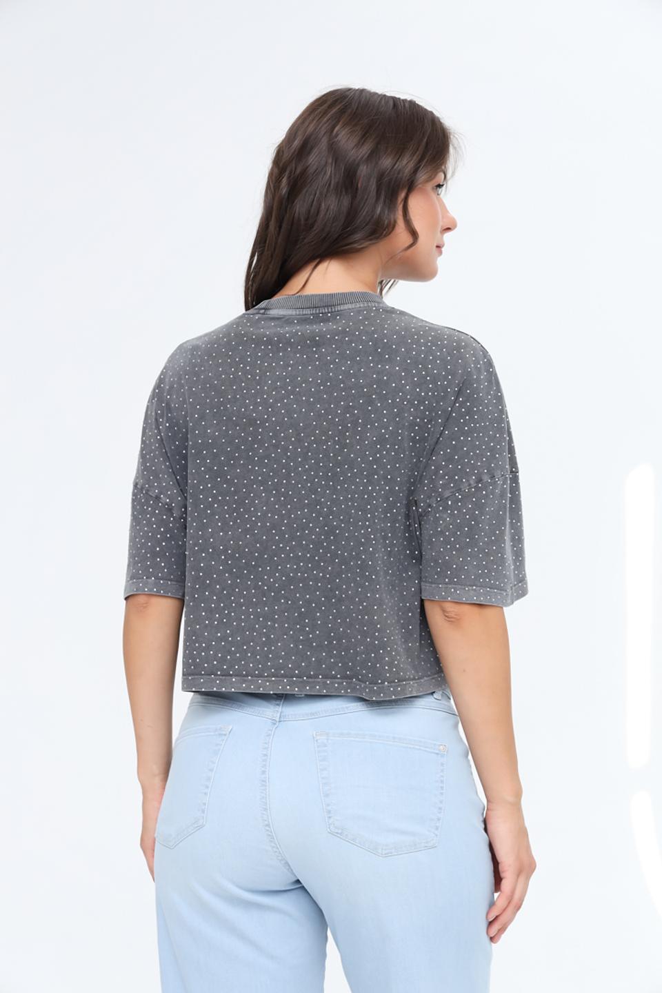 Футболка Guess с логотипом серая