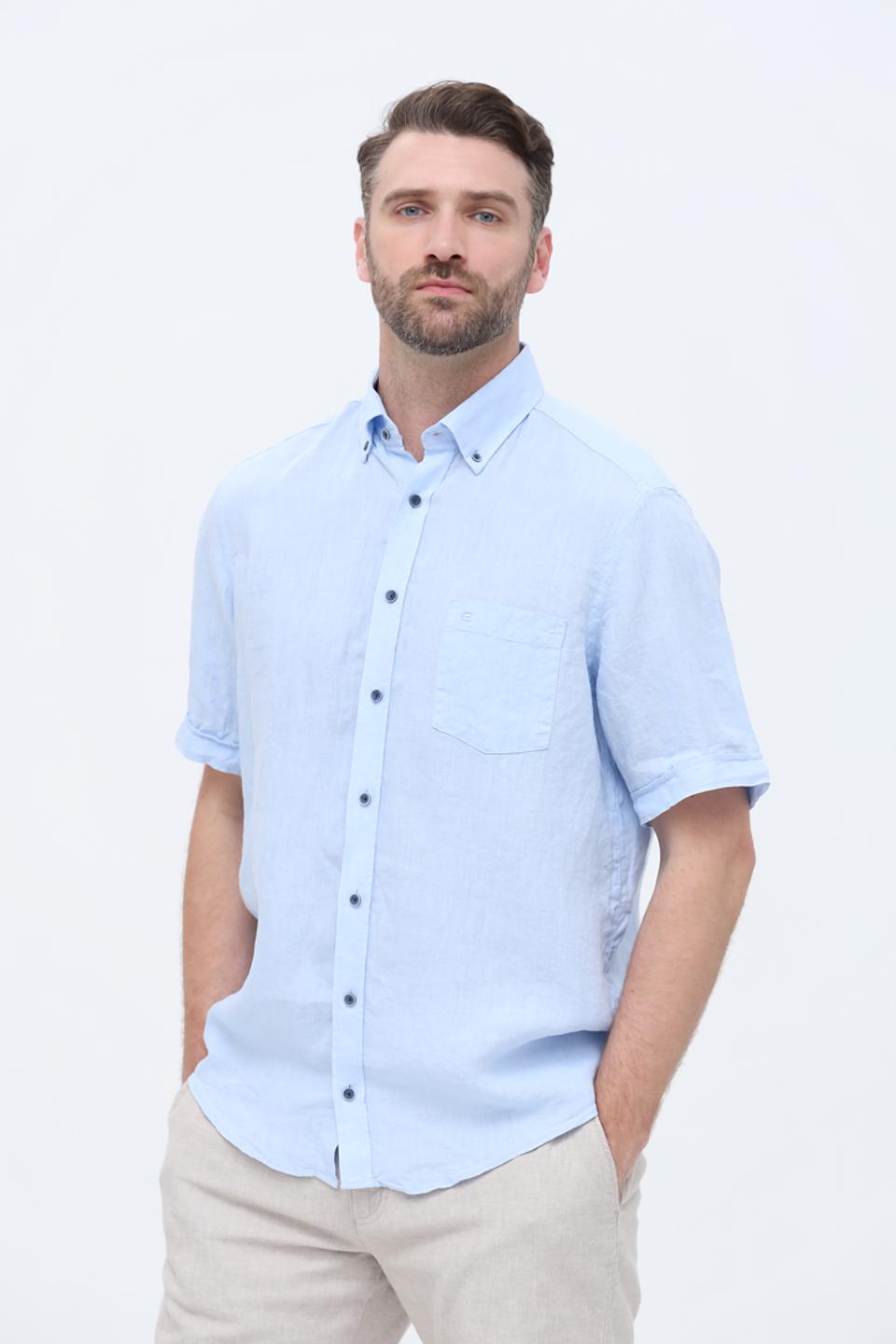 Рубашка кр Casa Moda голубая