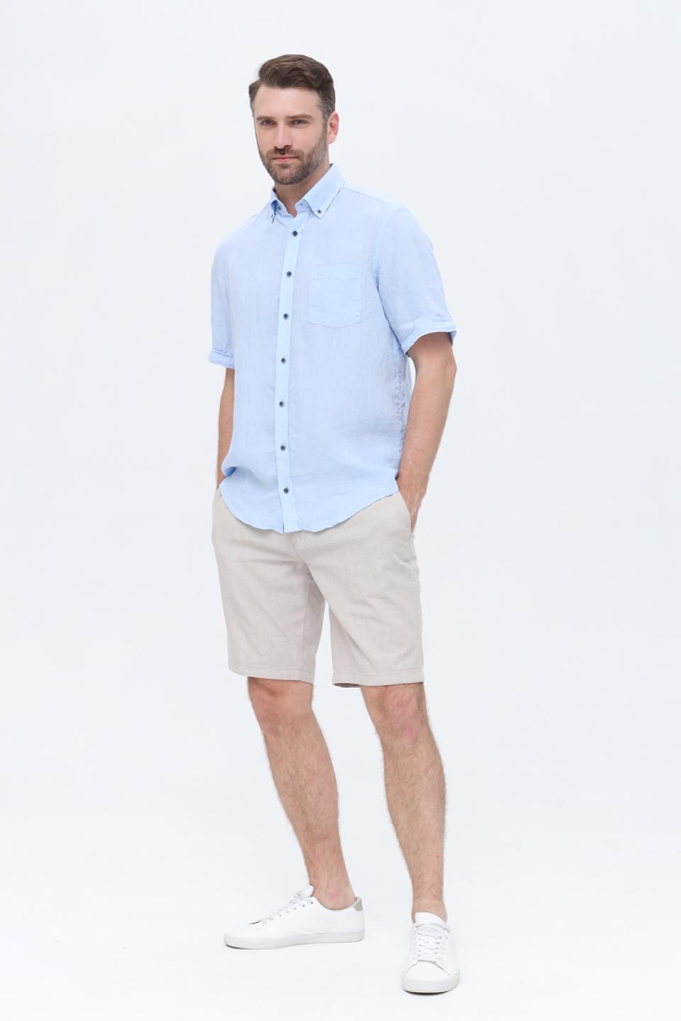 Рубашка кр Casa Moda голубая