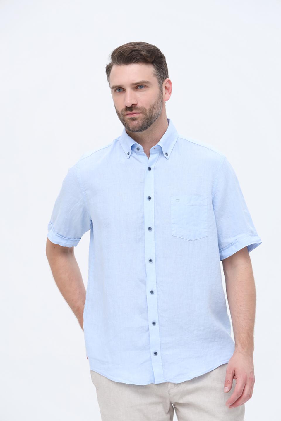 Рубашка кр Casa Moda голубая