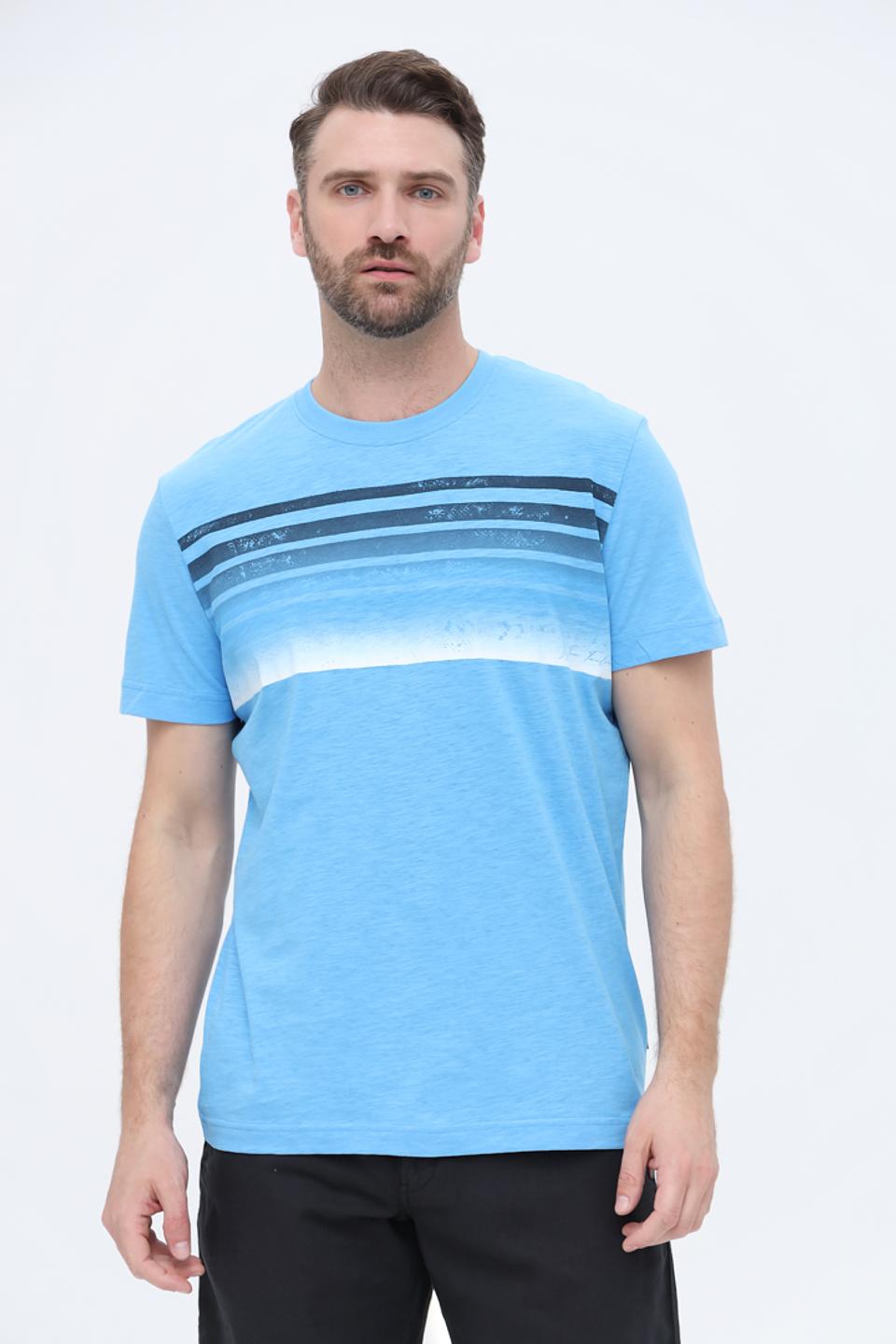 Футболка Tom Tailor полосатая голубая