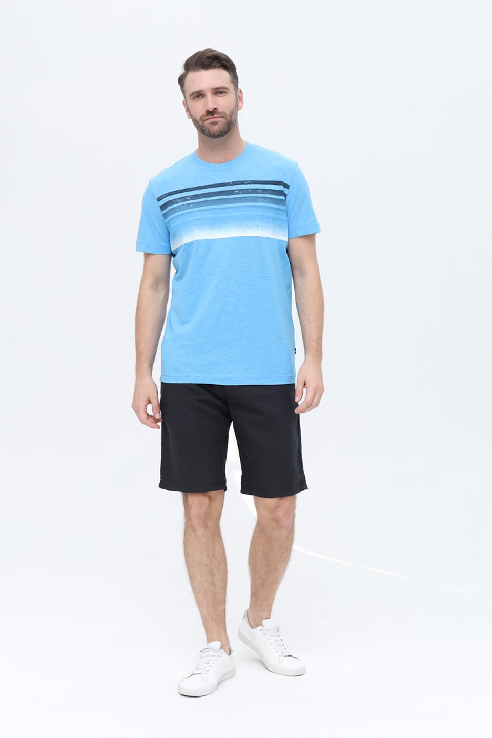 Футболка Tom Tailor полосатая голубая