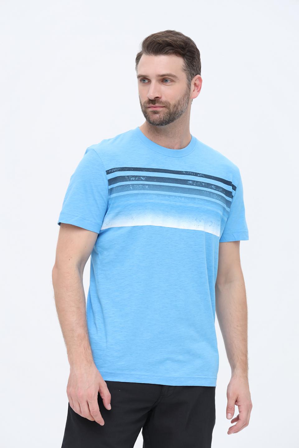 Футболка Tom Tailor полосатая голубая