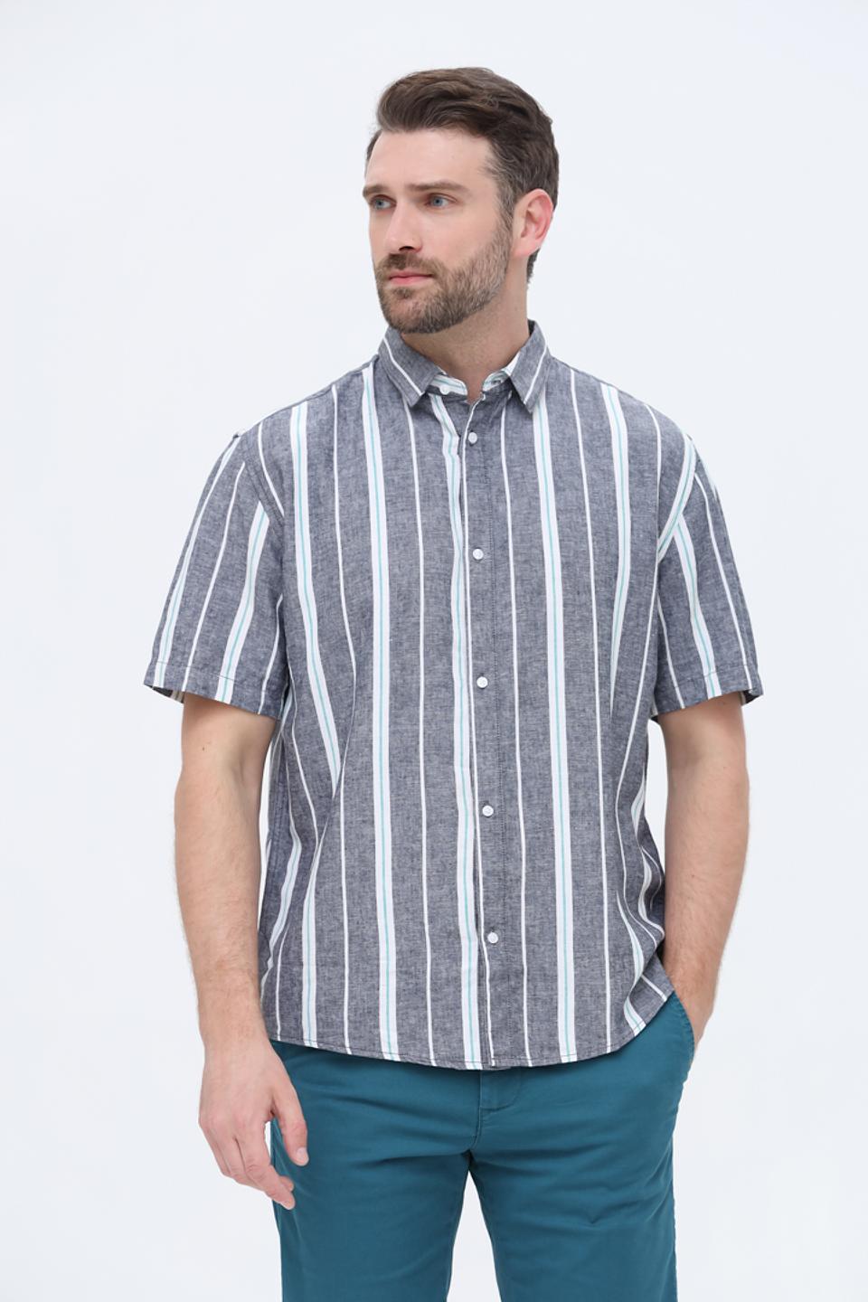Рубашка кр Tom Tailor denim boy в полоску