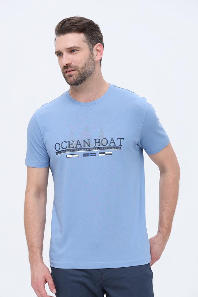 Футболка Granchio Ocean Boat голубая
