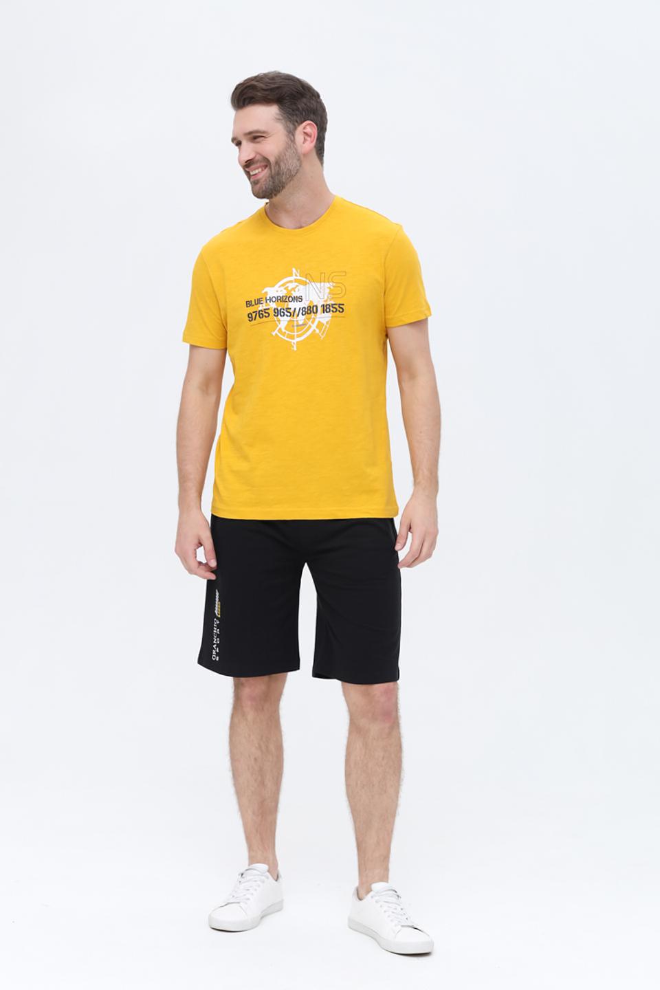 Футболка Granchio с принтом жёлтый