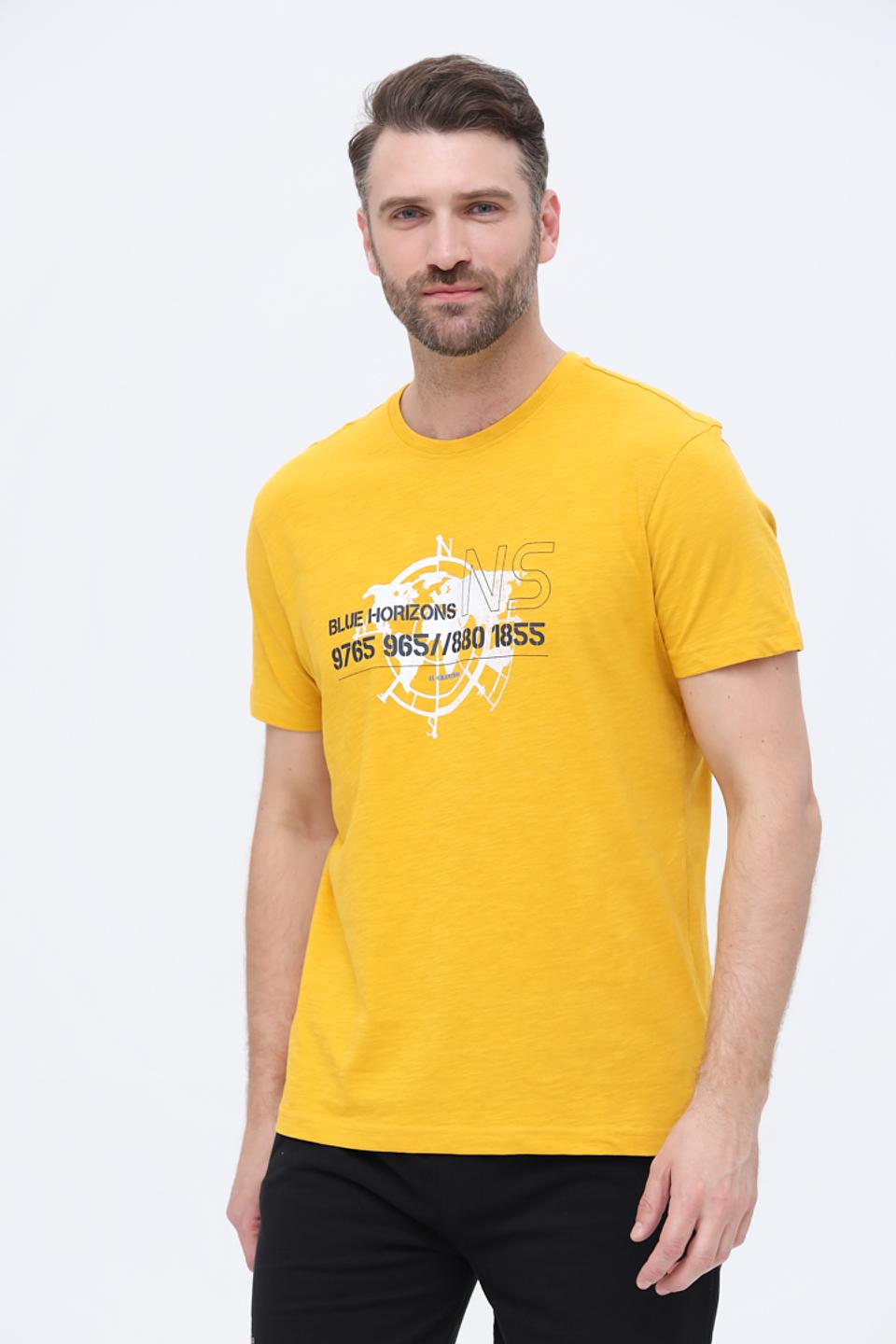 Футболка Granchio с принтом жёлтый